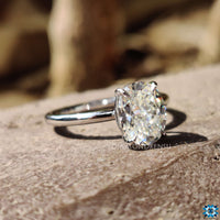 moissanite solitaire ring - diamondrensu