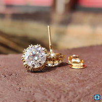 moissanite stud earrings - diamondrensu