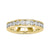 Dazzling 3.00 MM Round Cut Moissanite Channel-Set Eternity Wedding Band