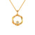 0.10 TCW Round Brilliant Cut Amazing Twisted Style Moissanite Wedding Pendant