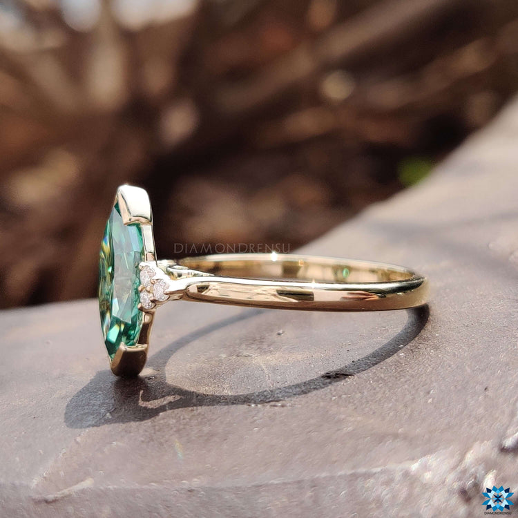 affordable moissanite engagement ring - diamondrensu