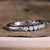 round diamond half eternity wedding band