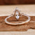 lab created diamond engagement ring