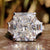 three stone moissanite ring three stone moissanite ring