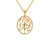 0.24 TCW Round Moissanite Oval Shape Outline Moissanite Wedding Pendant