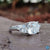 cushion cut moissanite ring - diamondrensu