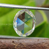 Oval Rose Cut Near Colorless Loose Moissanite for Wedding Ring