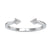 Open Cuff Ring, 0.07 TW Round Moissanite Unique Wedding Band Open Cuff Ring, 0.07 TW Round Moissanite Unique Wedding Band