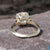 cushion cut moissanite ring - diamondrensu