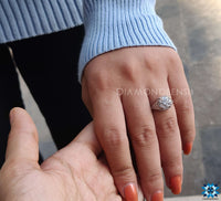 moissanite engagement ring