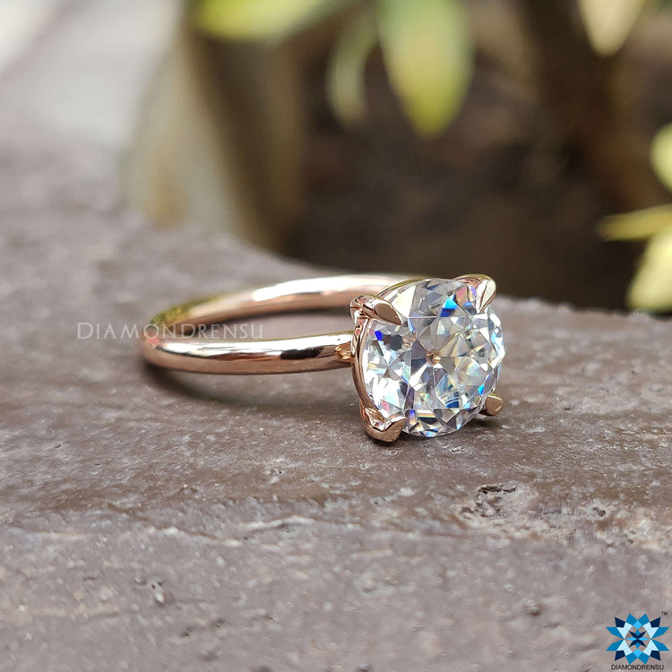 moissanite engagement ring