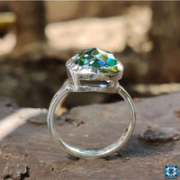 moissanite engagement ring