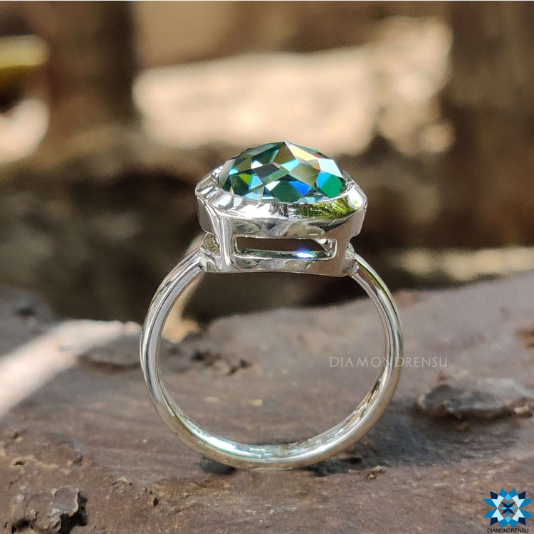 moissanite engagement ring