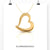 gold heart pendant - diamondrensu