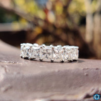 princess cut wedding band