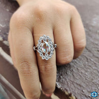 vintage moissanite engagement ring - diamondrensu