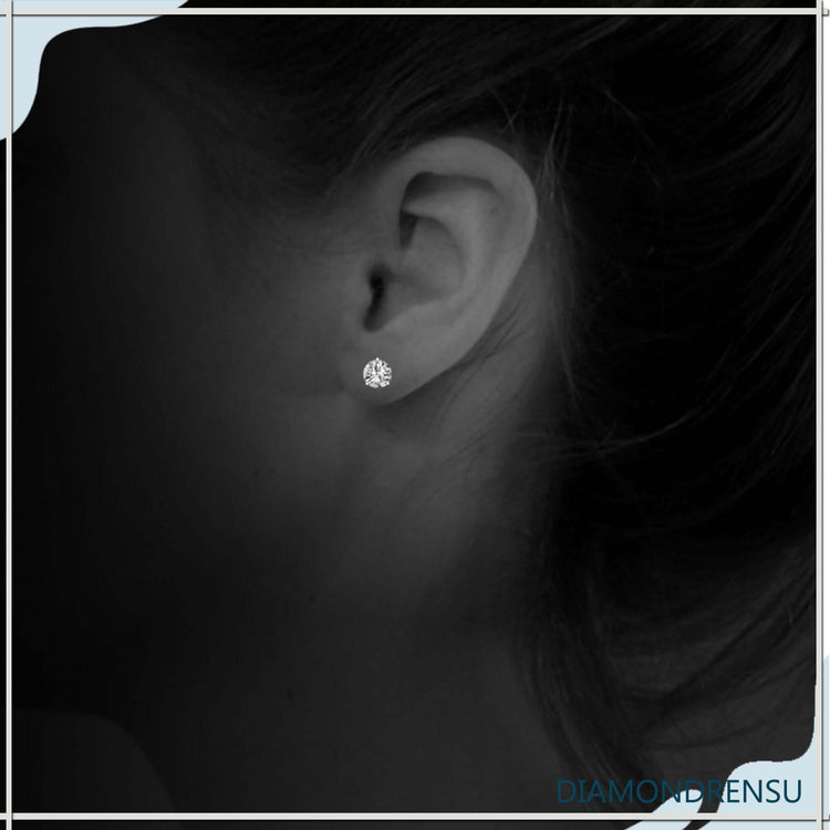 moissanite stud earrings - diamondrensu