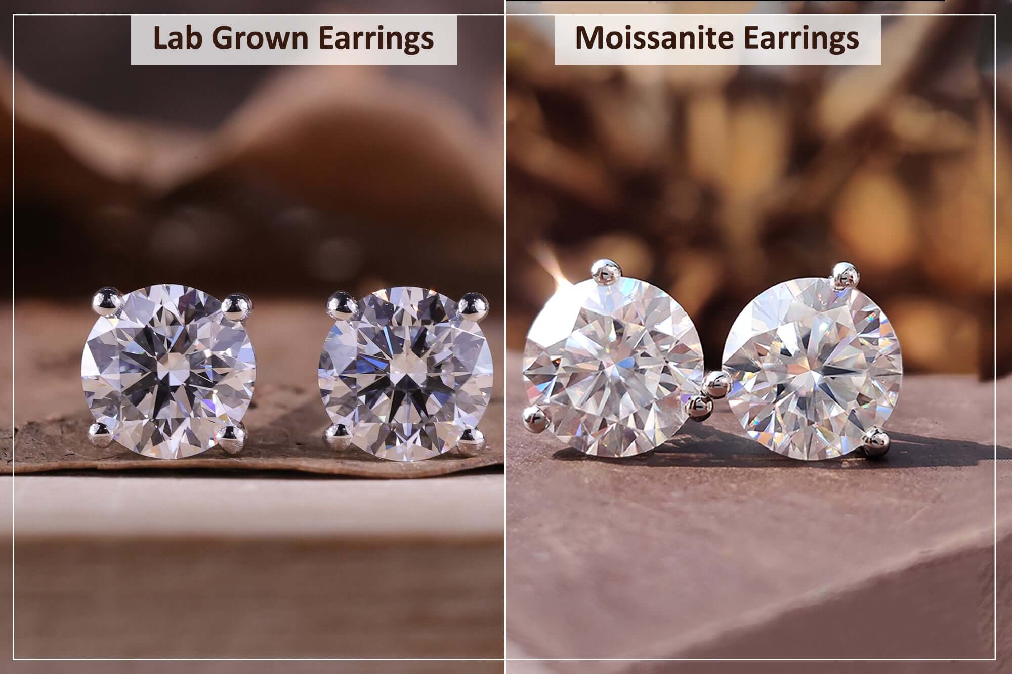 Diamond vs Moissanites: Understanding the Differences with Lab Created Diamonds Diamond vs Moissanites: Understanding the Differences with Lab Created Diamonds