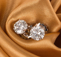 Moissanite Earrings Christmas Gift For Wife, Girlfriend or Mother