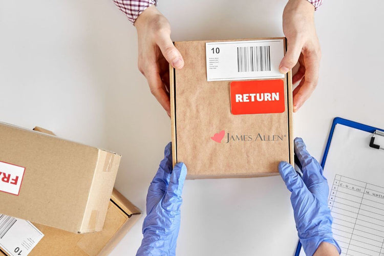 James Allen jewelry box getting returned