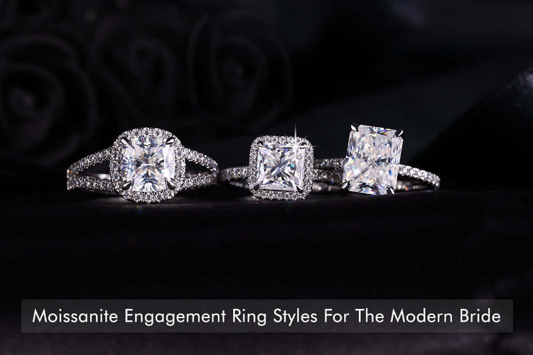 Moissanite Engagement Ring Style For The Modern Bride