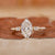Pave Setting Ring with dutch marquise diamond ring.
