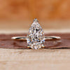 Pear Cut Lab-Grown Diamond V-Prong Solitaire Ring 1 - 3 CT