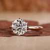 Solitaire Diamond Engagement Ring with round diamond ring.
