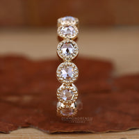 Rose Cut Lab-Grown Diamond Vintage Style Ring 1.9 CT