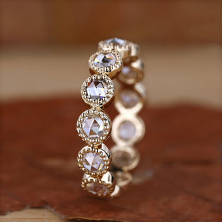 Rose Cut Lab-Grown Diamond Vintage Style Ring 1.9 CT