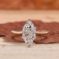 Elegant marquise diamond ring designed for timeless beauty.