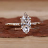 Marquise Diamond Ring with Round Side Stones A Perfect Gift