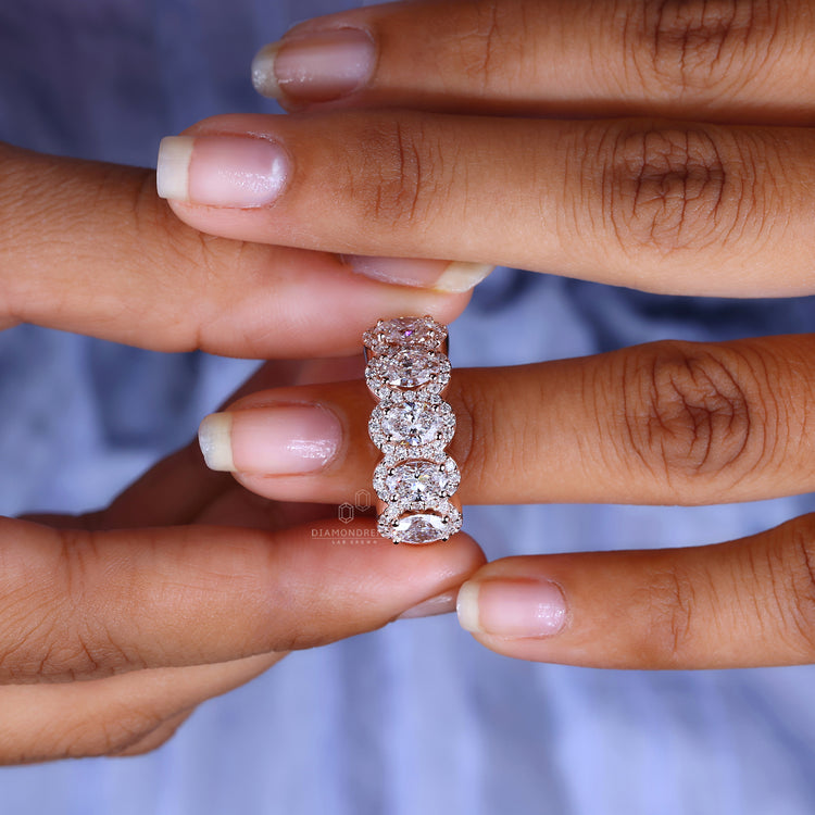 round prong setting ring in handmade style.
