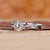 Elegant Twisted Pave Engagement Ring with Round Diamond