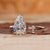Designer pear diamond engagement ring.
