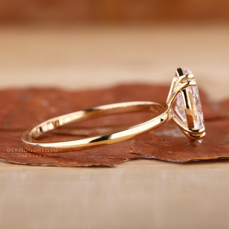 Handmade jewellery with marquise cut diamond stones.
