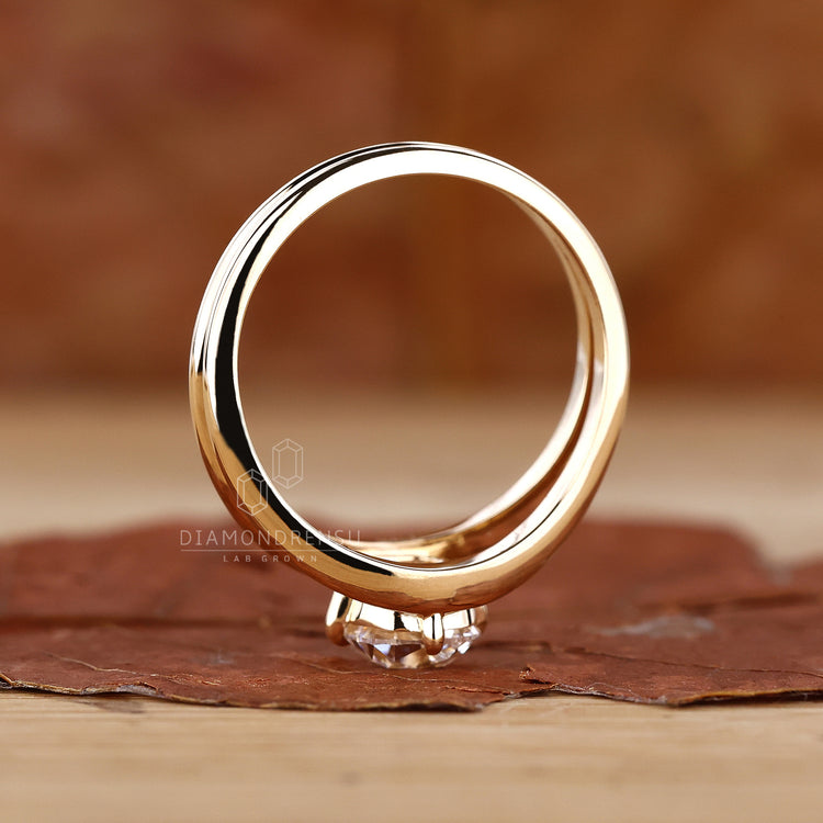 Lab Grown Diamond added to compass prong setting.
