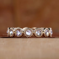 Rose Cut Lab-Grown Diamond Vintage Style Ring 1.9 CT