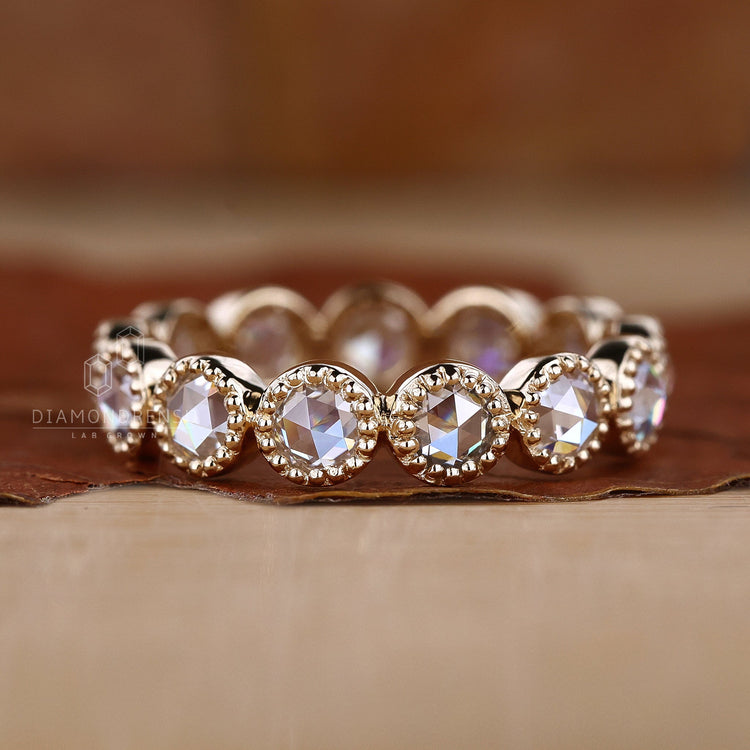 Rose Cut Lab-Grown Diamond Vintage Style Ring 1.9 CT