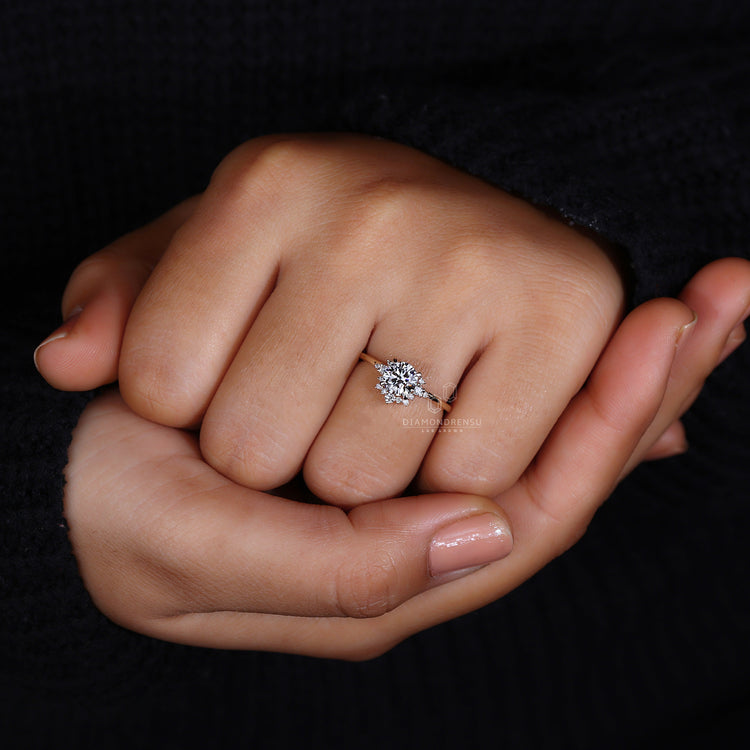 customise ring with Lab Grown Diamond centre.
