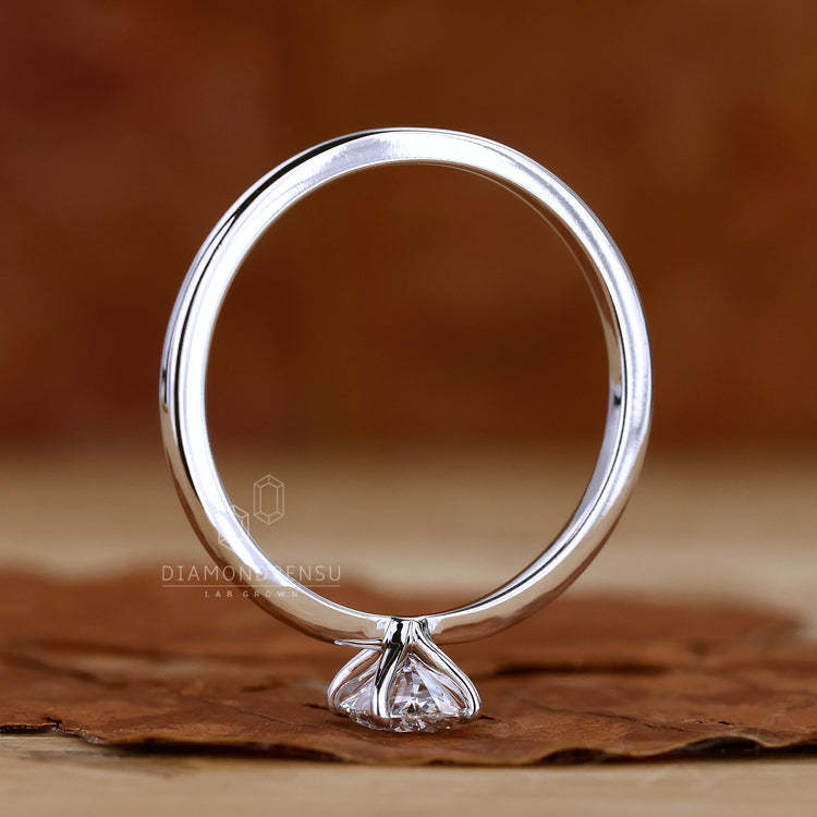 Customise ring with your preferred cut and gold finish.
