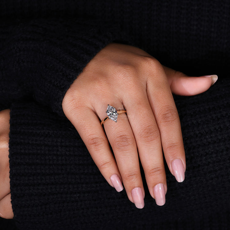 6 prong ring showcasing impeccable craftsmanship and design.