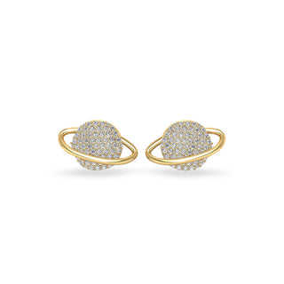 Planet Lab-Grown Diamond Stud + Solid Gold Earrings