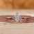 Dutch marquise engagement ring in rose gold ring.
