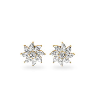 Pinwheel Lab-Grown Diamond Stud + Solid Gold Earrings