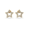 Open Star Lab-Grown Diamond Stud + Solid Gold Earrings