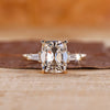 Old Mine Cushion Cut Diamond Ring With  Basket Setting