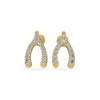 Make a Wishbone Lab-Grown Diamond + Solid Gold Stud Earrings