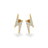 Lightning Bolt Lab-Grown Diamond Stud + Solid Gold Earrings