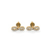 Infinity Symbol Lab-Grown Diamond Stud + Solid Gold Earrings